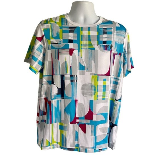 Grand Slam Performance Shirt Modern Abstract Design Men's Medium - Picture 2 of 7